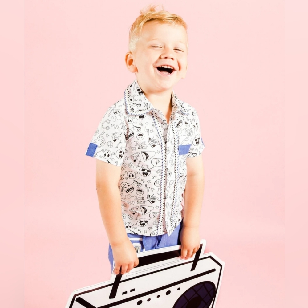 Kinderkind Button-Up Shirt, sz 4T - NEW!